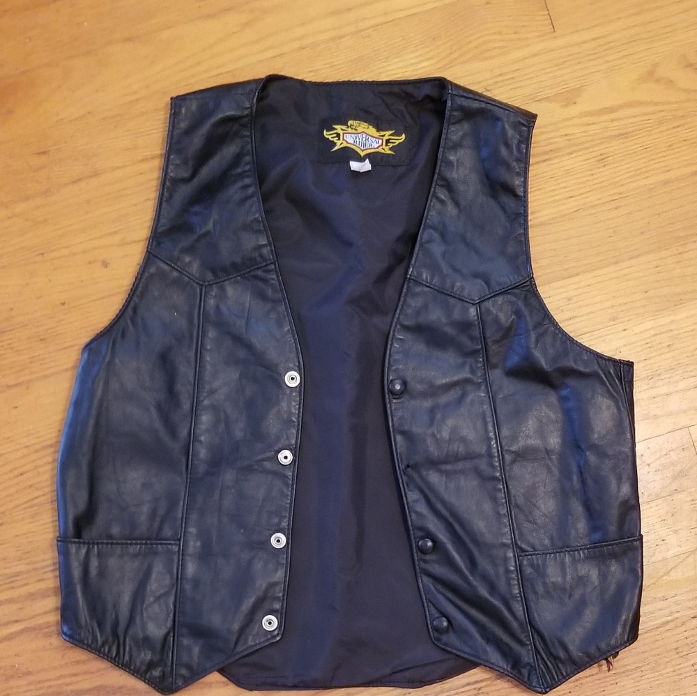 Leather vest